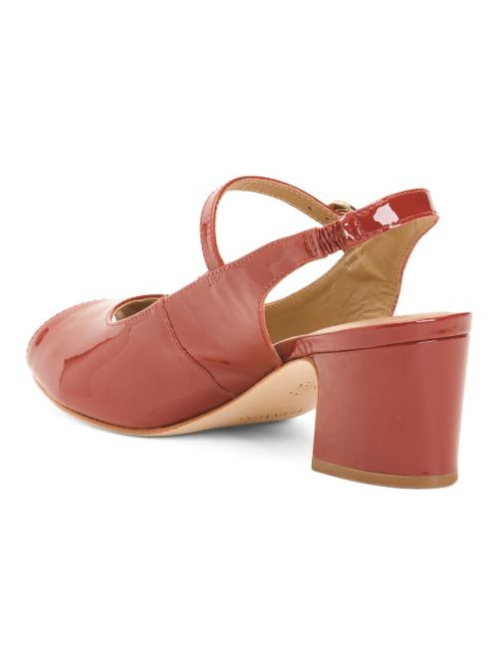 BERNARDO Made In Brazil Patent Leather Balien Slingback Mary Jane Heels - Picture 2 of 3